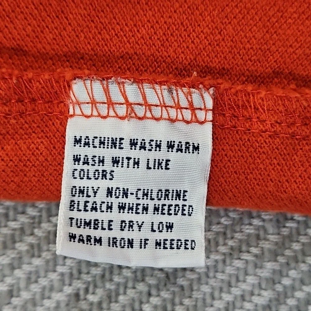 Polo Ralph Lauren Rugby Shirt Men's‎ Large Orange Pony Long Sleeve Cotton Y2K